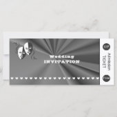 Theater Playbill Show Ticket Theme Weddenschap (Achterkant)