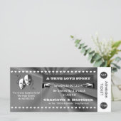 Theater Playbill Show Ticket Theme Weddenschap (Staand voorkant)