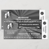 Theater Playbill Show Ticket Theme Weddenschap (Voorkant / Achterkant)