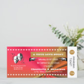 Theater Playbill Show Ticket Theme Weddenschap (Staand voorkant)