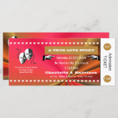 Theater Playbill Show Ticket Theme Weddenschap (Voorkant / Achterkant)