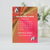 Theater Playbill Show Ticket Theme Weddenschap Save The Date (Staand voorkant)