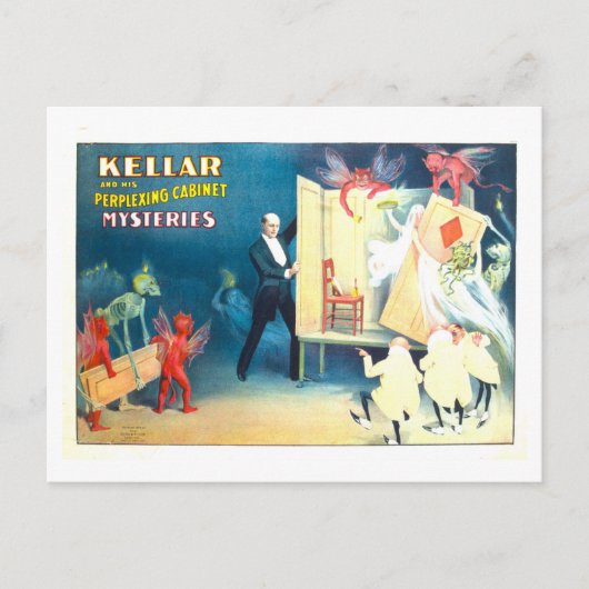  Theater Poster: Kellar Cabinet Mysteries Briefkaart (Voorkant)