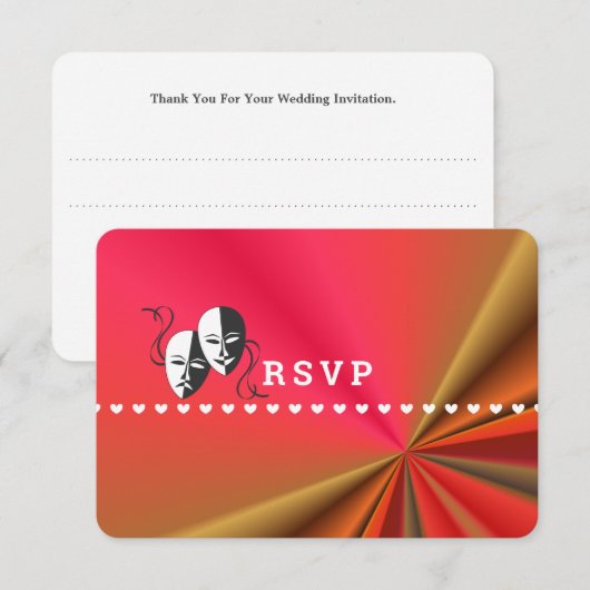 Theater Programma Show Ticket Thema Trouwen (Voorkant / Achterkant)