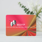 Theater Programma Show Ticket Thema Trouwen (Staand voorkant)