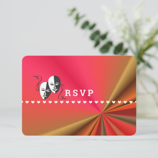 Theater Programma Show Ticket Thema Trouwen (Staand voorkant)