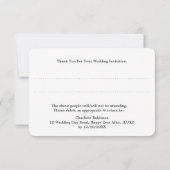 Theater Programma Show Ticket Thema Trouwen (Achterkant)