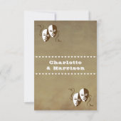 Theater Programma Show Ticket Thema Trouwen (Achterkant)