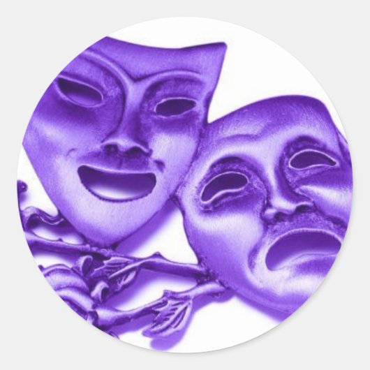 theater ronde sticker (Voorkant)