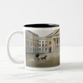 Theater Royal, Brussel, uit "Choix des Monuments" Tweekleurige Koffiemok (Links)