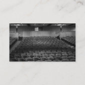 Theater Seats Black White Visitekaartje (Achterkant)