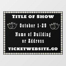 Theater Showreclame Ramensticker Raamsticker