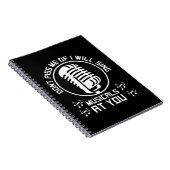 Theater Singer Broadway Notitieboek (Rechterzijde)