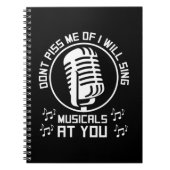 Theater Singer Broadway Notitieboek (Voorkant)