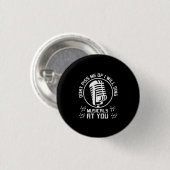 Theater Singer Broadway Ronde Button 3,2 Cm (Voorkant /achterkant)