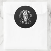 Theater Singer Broadway Ronde Sticker (Tas)