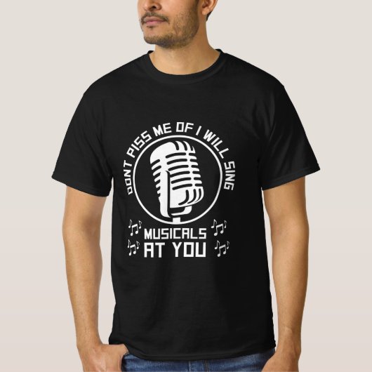 Theater Singer Broadway T-shirt (Voorkant)