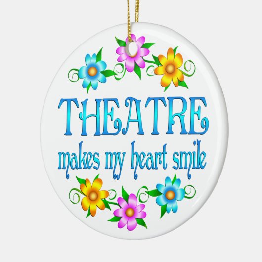 Theater Smile Keramisch Ornament (Links)