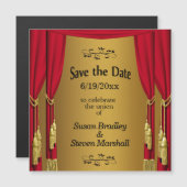 Theater sparen de Magnetische Uitnodiging van de D (Voorkant / Achterkant)