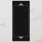 Theater Ticket Huwelijks Menu Uitnodiging (Achterkant)