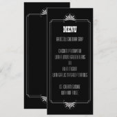 Theater Ticket Huwelijks Menu Uitnodiging (Voorkant / Achterkant)