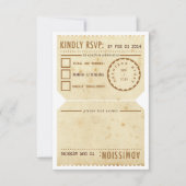  Theater Ticket RSVP-reactiekaart RSVP Kaartje (Voorkant)