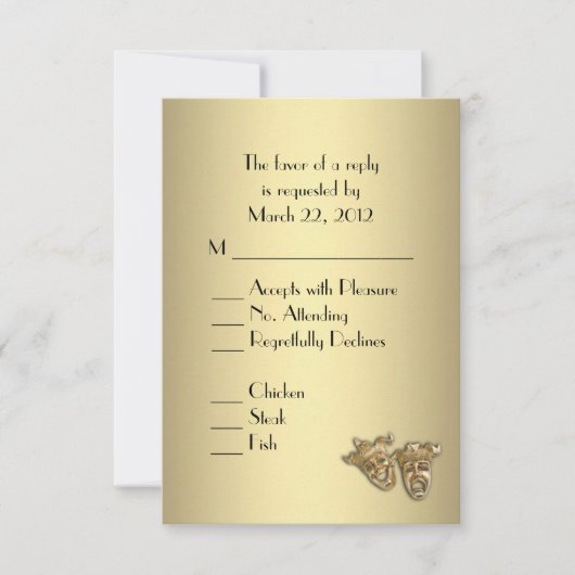 Theater Trouw Uitnodiging (Voorkant)