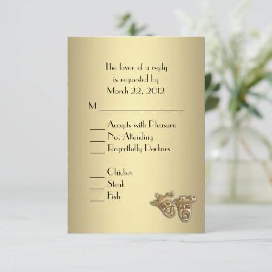 Theater Trouw Uitnodiging (Staand voorkant)