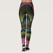 Theater van Fantasy, Abstracte kleurrijke fractale Leggings (Achterkant)