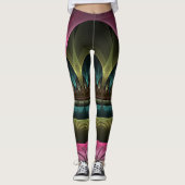 Theater van Fantasy, Abstracte kleurrijke fractale Leggings (Voorkant)