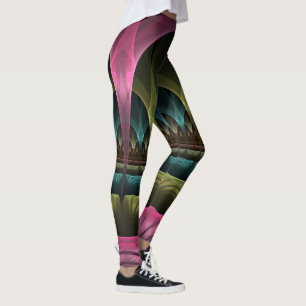 Theater van Fantasy, Abstracte kleurrijke fractale Leggings
