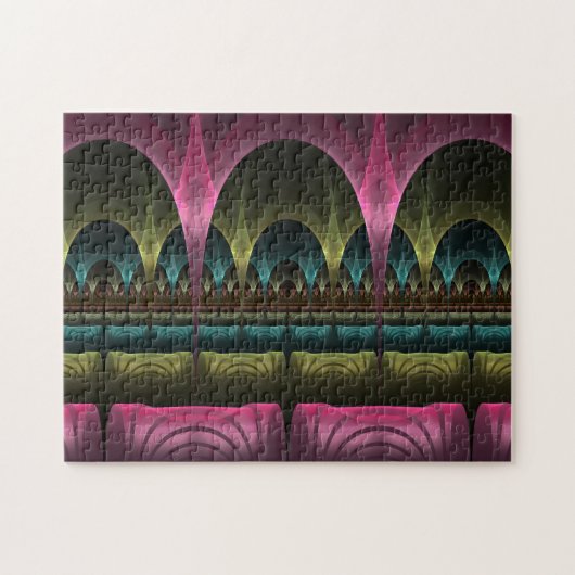 Theater van Fantasy, Abstracte kleurrijke fractale Legpuzzel (Horizontaal)