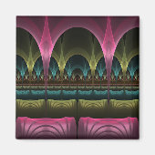 Theater van Fantasy, Abstracte kleurrijke fractale Magneet (Voorkant)