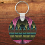 Theater van Fantasy, Abstracte kleurrijke fractale Sleutelhanger (Voorkant)