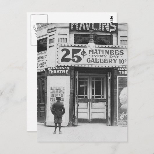 Theater van Havlin, 1910 Briefkaart (Voorkant / Achterkant)