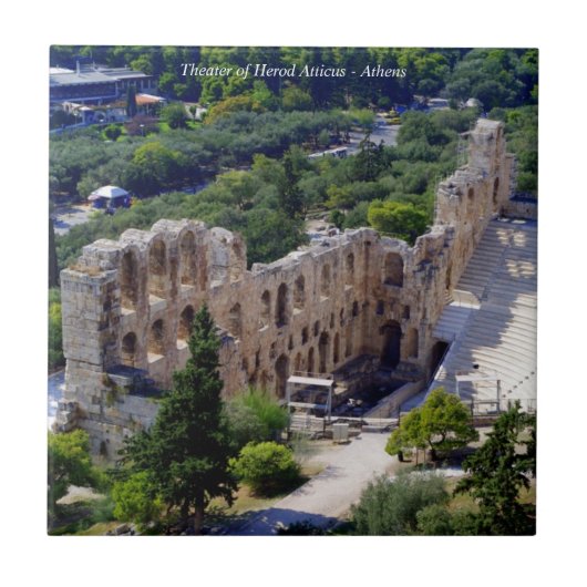 Theater van Herod Atticus - Athene Tegeltje (Voorkant)