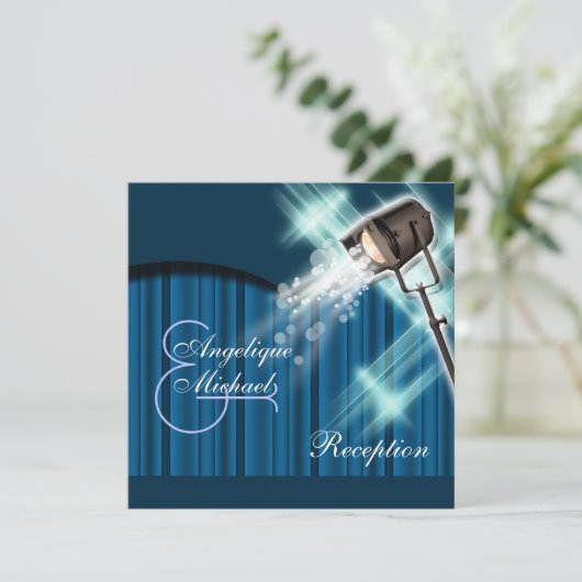 theater van Hollywoodbruiloft Kaart (Staand voorkant)