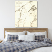 Theater van legeroperaties in het noorden canvas afdruk (Insitu (Slaapkamer))