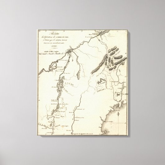 Theater van legeroperaties in het noorden canvas afdruk (Voorkant)