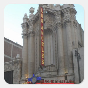 Theater van Los Angeles Vierkante Sticker