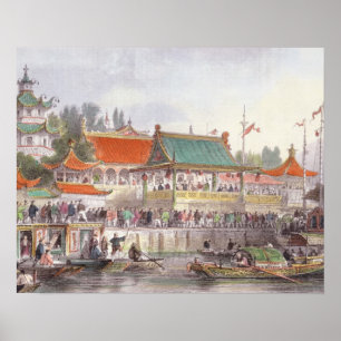 Theater van Tien-Sing uit 'China in een reeks V Poster