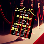 Theater verlicht Geel Alle Occasie Uitnodiging