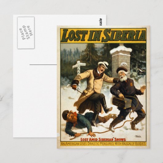  theater verloren in Siberië Briefkaart (Voorkant / Achterkant)