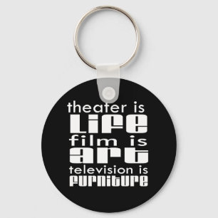 Theater versus film sleutelhanger