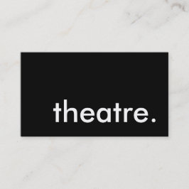 theater. visitekaartje