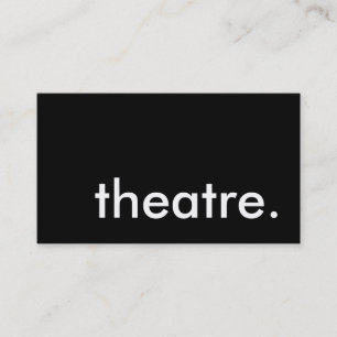 theater. visitekaartje