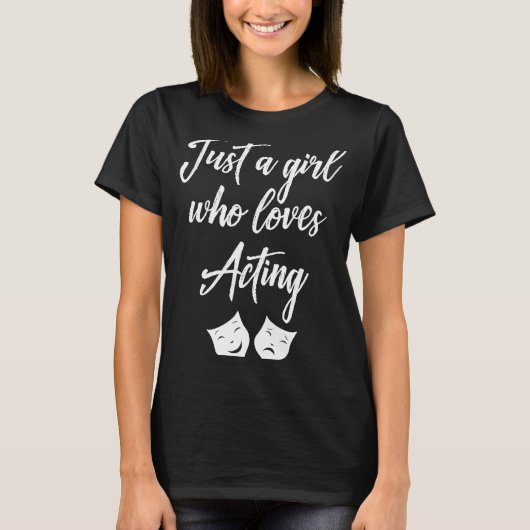 Theater voor muzikale dramavrouwen t-shirt (Voorkant)