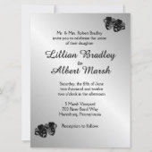 Theater Wedding Silver Uitnodiging (Voorkant)