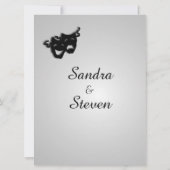 Theater Wedding Silver Uitnodiging (Achterkant)