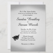 Theater Wedding Silver Uitnodiging (Voorkant)